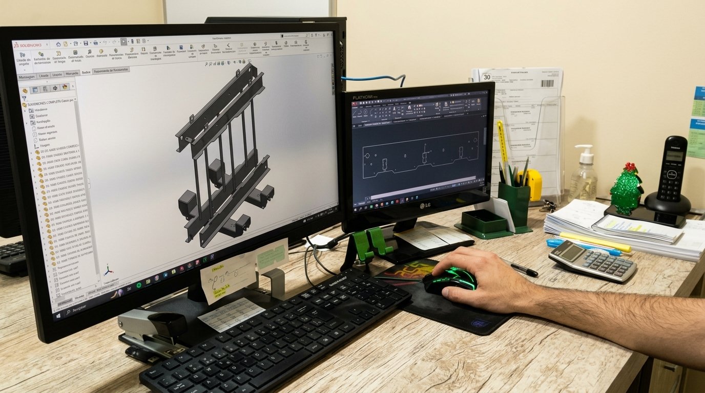 Desenvolvimento de Projetos 3D e Engenharia Mecânica